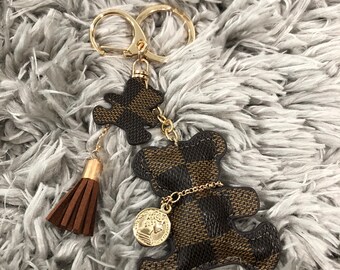 Designer Inspired Teddybear Keychain