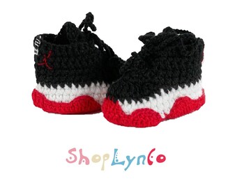 free crochet baby jordans pattern