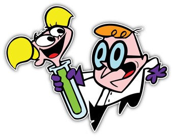 Dexter/'s Lab Cartoon Characters ID Holder Lanyard Keychain