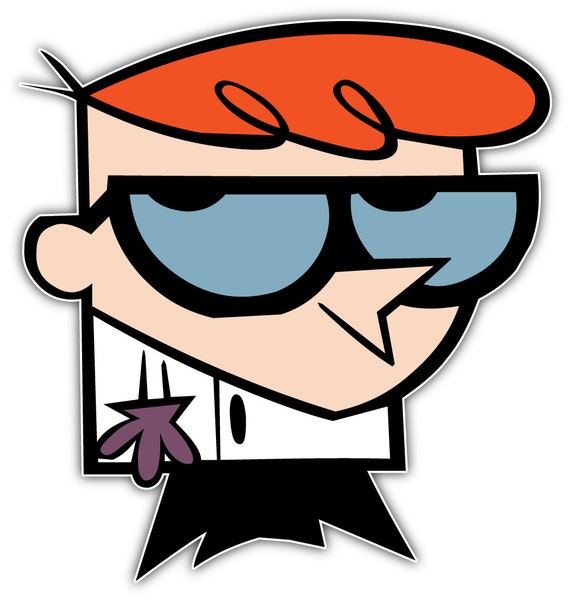 Dexter Character Dexters Laboratory Cartoon Sticker Bumper Etsy.