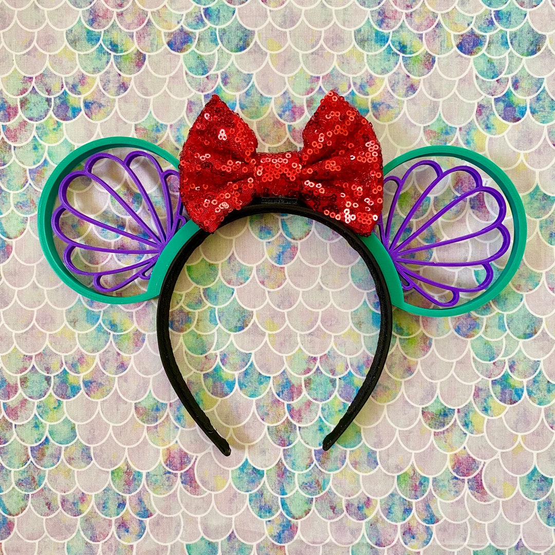 3D Ariel Shell Ears Disney Ears - Etsy