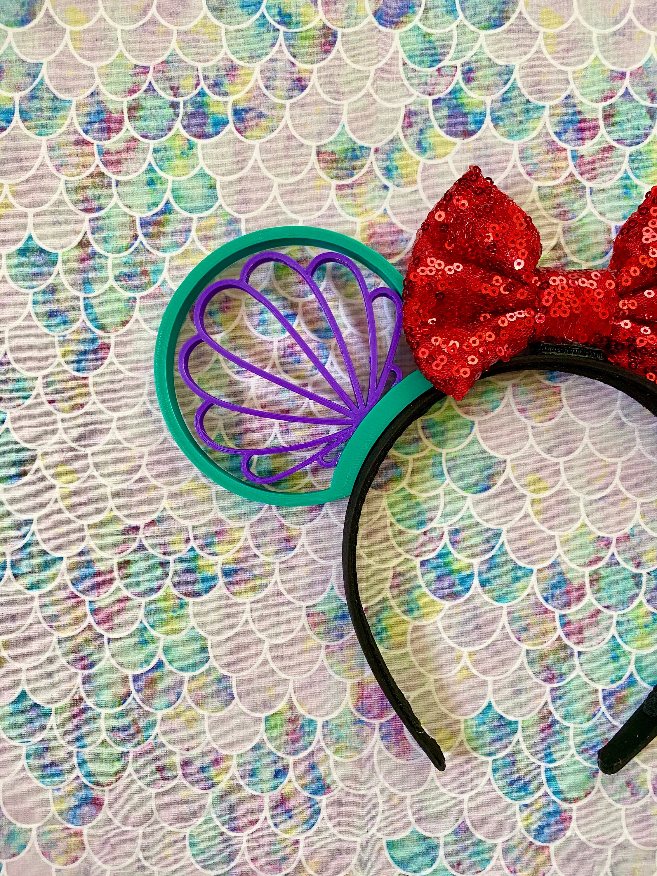 Disney Ear Shell 3D Ariel Shell Ears Disney Ears - Etsy Australia