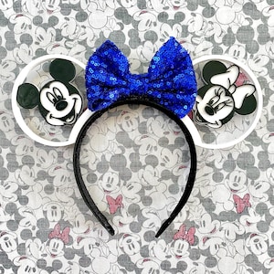 3D Mickey Minnie Face Disney Ears