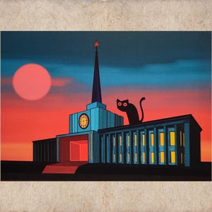 Postkarte „From Dusk Till Dawn“ (Leipziger Stadtarchiv)