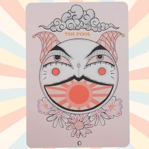 Postcard &quot;The Fool&quot; (Tarot)