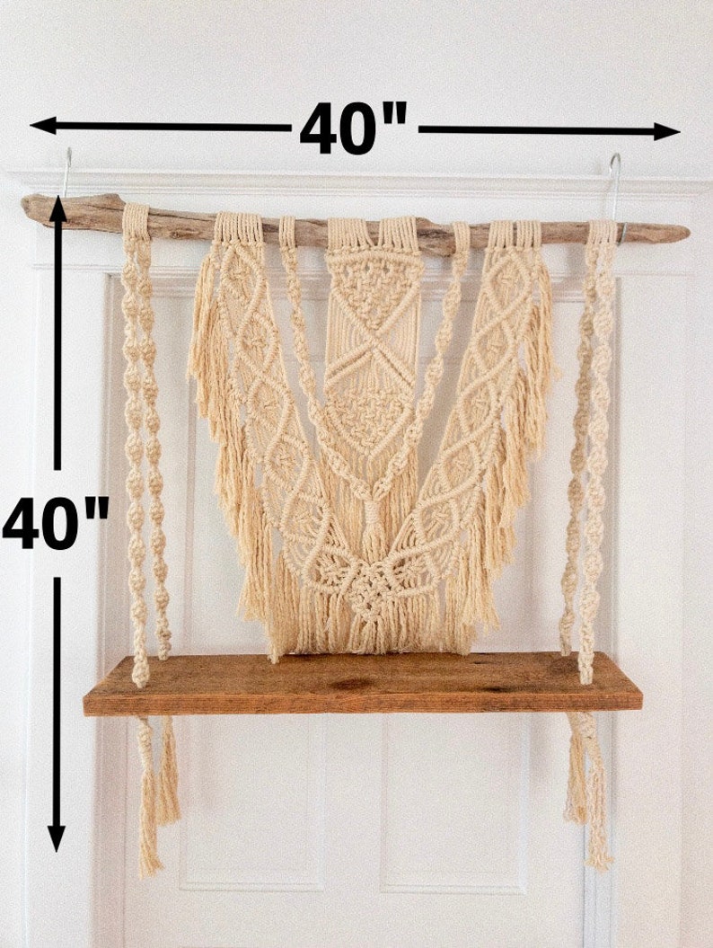 Wall Hanging with Shelf Large