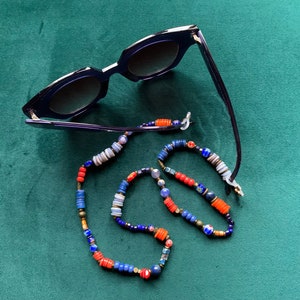 Acheter Chaîne de perles noires, lanière de lunettes de lecture, accessoires  pour femmes, lunettes de soleil, sangles de maintien, cordons