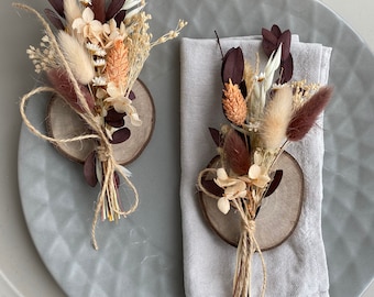 Dried flower boutonnière , Mini Dried Flower Bouquet, Small Dried Floral Bunch,Rustic Bouquet, Topper Flowers, Mini cake flowers