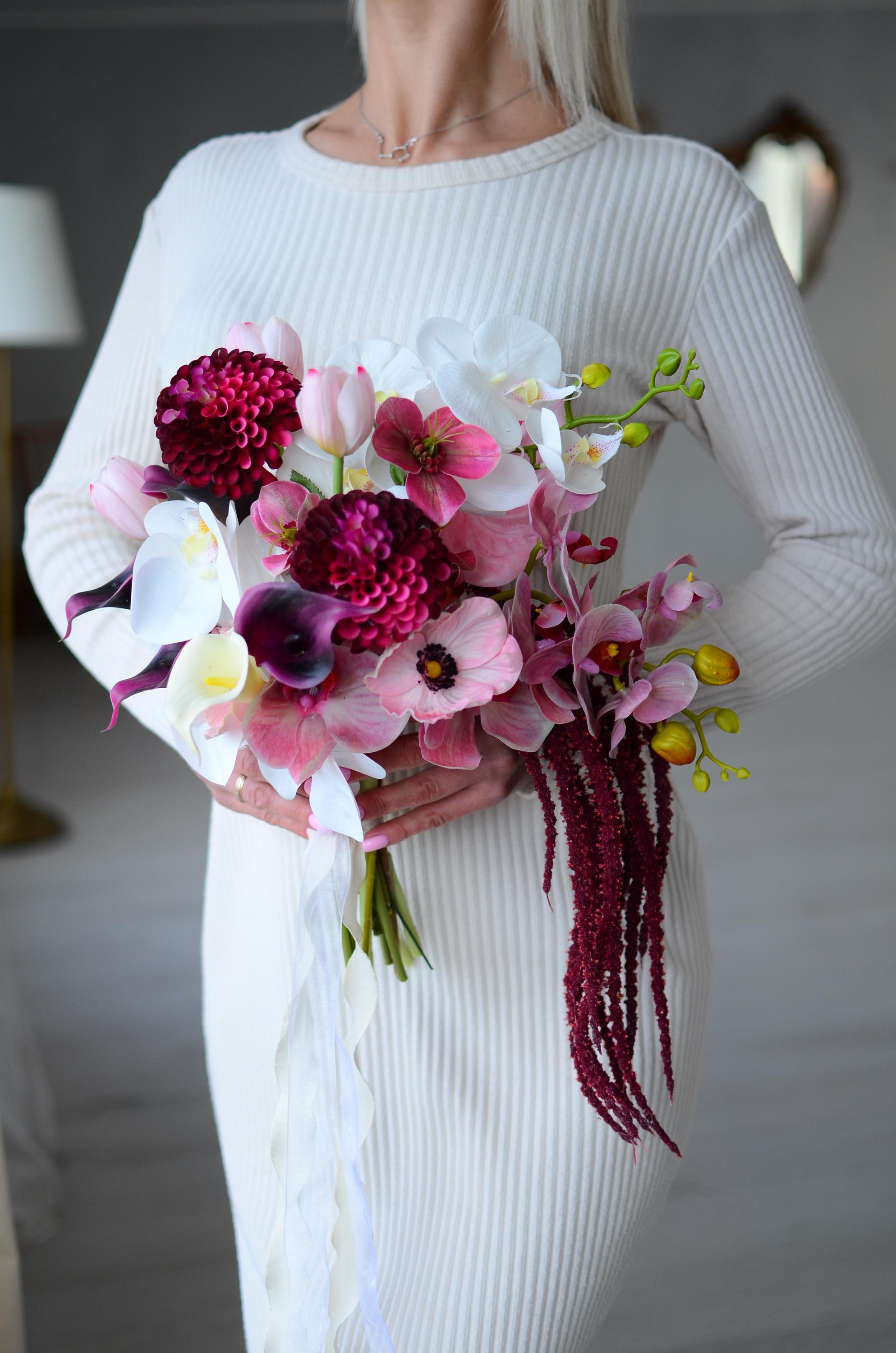 Romantic Marsala Bouquet - Etsy display picture 1