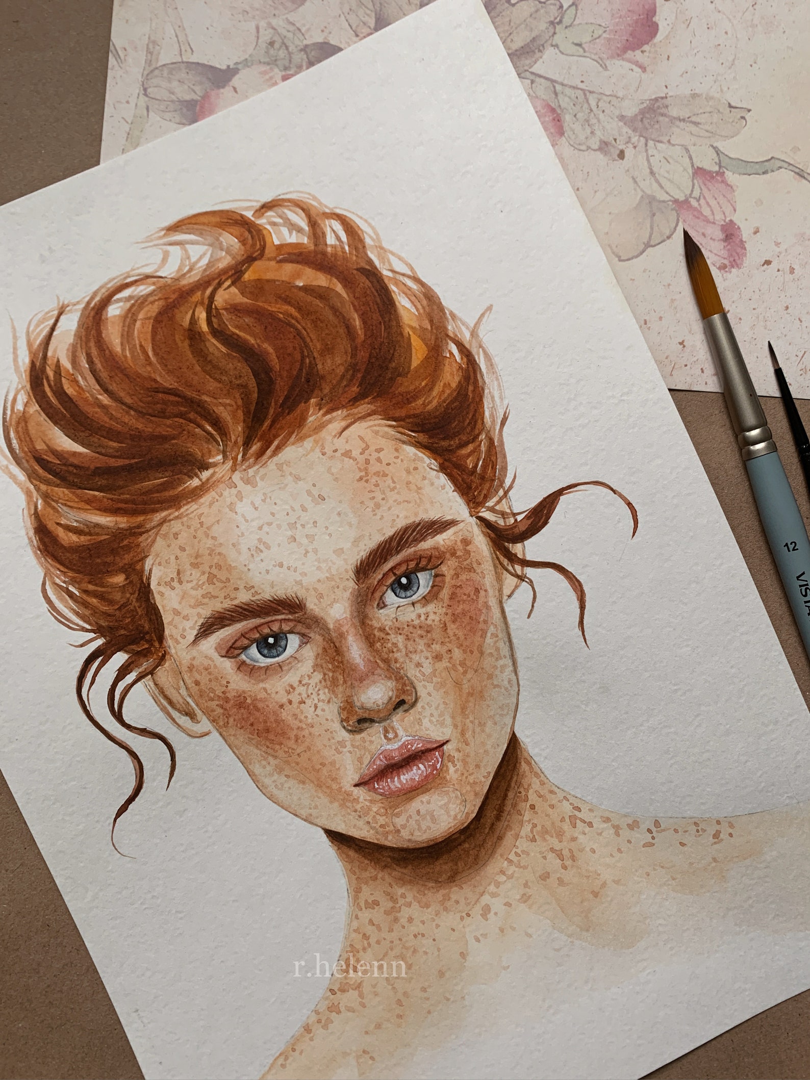 Fashion Portrait Gemälde Aquarell Original Kunst Model Frau | Etsy