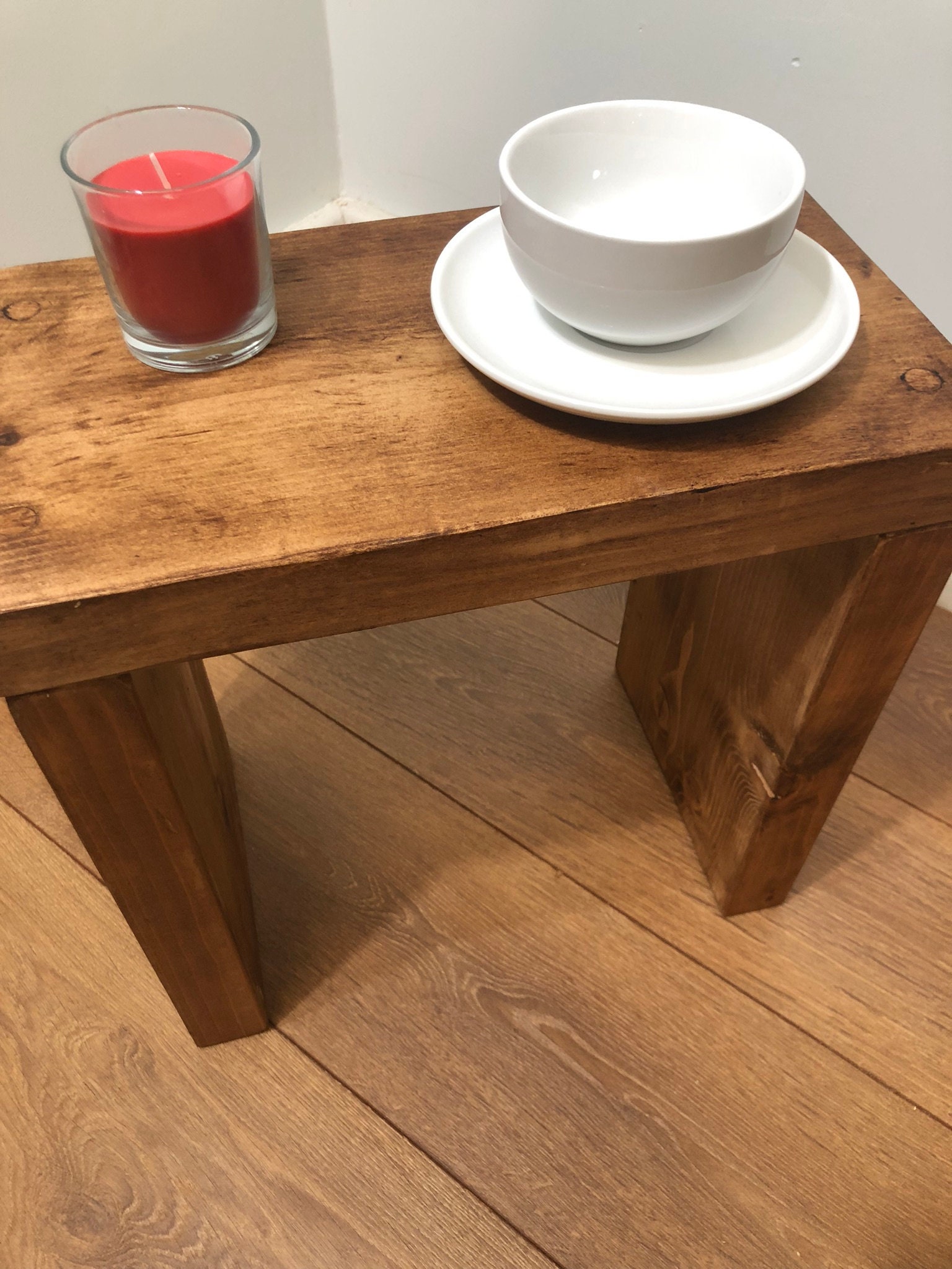 Chunky Rustic Coffee/side Table Solid Chunky Wood Farmhouse Etsy Ireland
