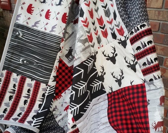 Plaid Baby Quilt Etsy