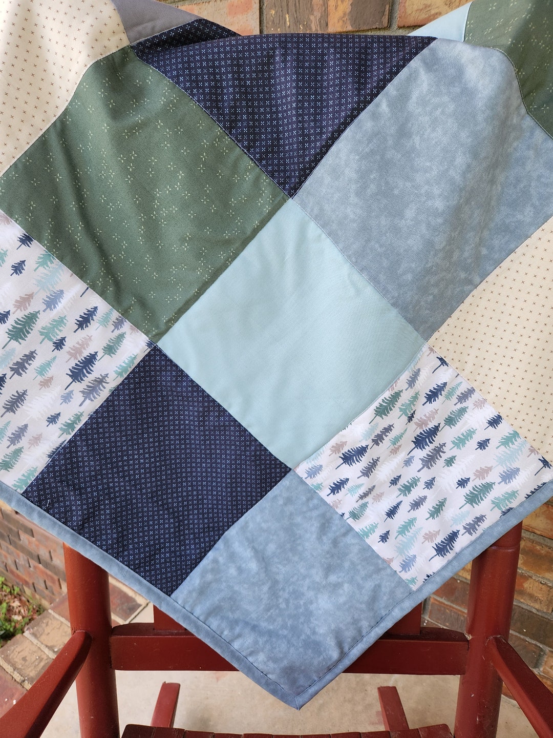 Handmade Baby Boy Quilt Handmade Personalized Baby Quilt Boy Etsy