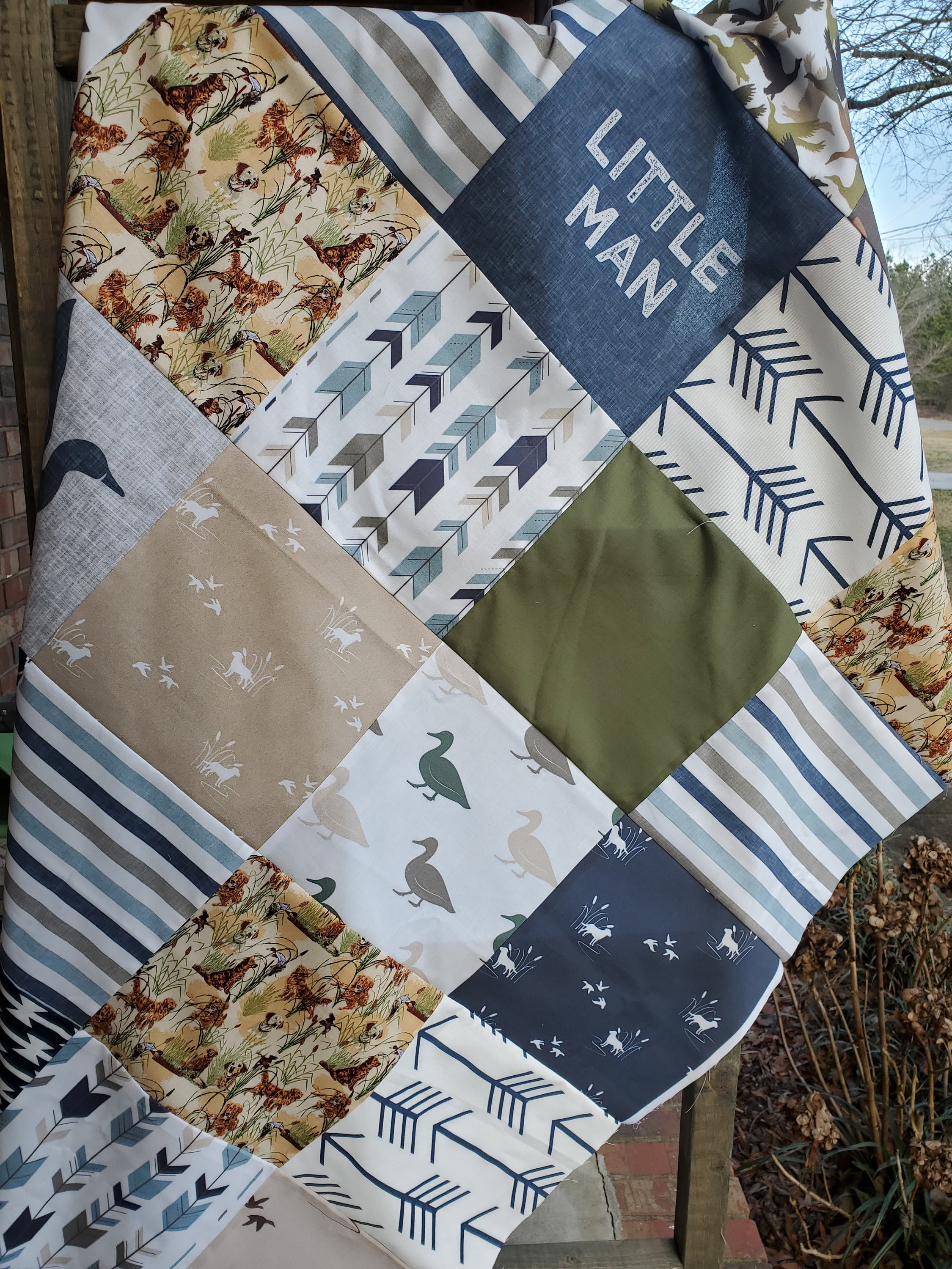 Duck Theme Baby Quilt Duck Nursery Handmade Duck Hunting Etsy