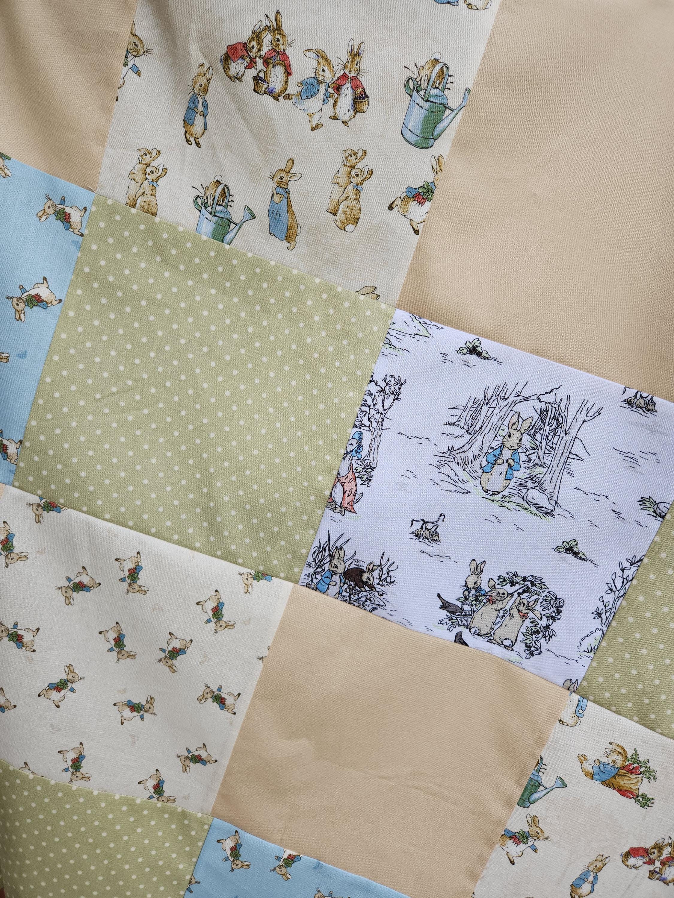 Handmade Peter Rabbit Quilt - Soft Cotton Baby Nursery Decor - Etsy
