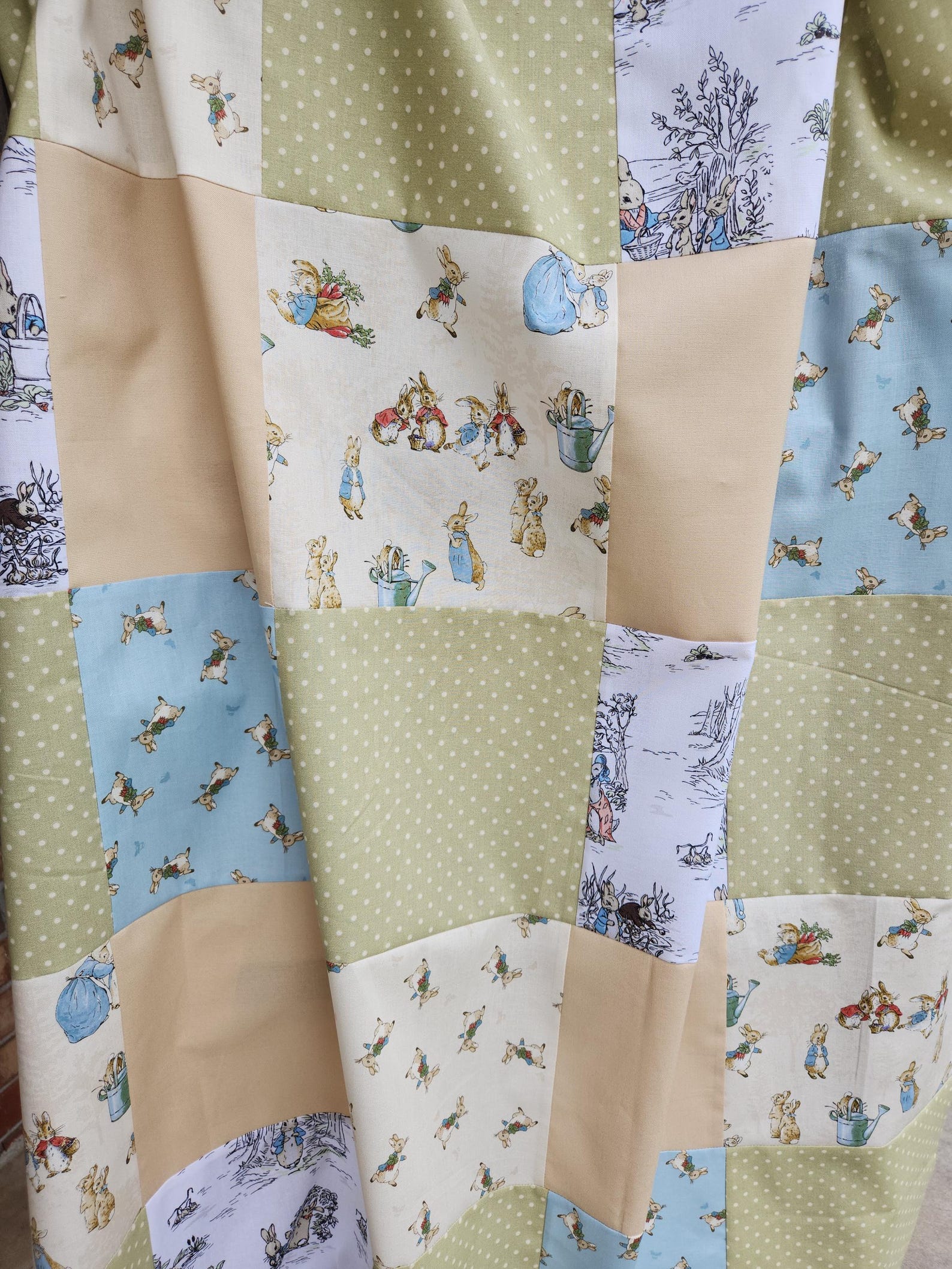 Handmade Peter Rabbit Quilt - Soft Cotton Baby Nursery Decor - Etsy