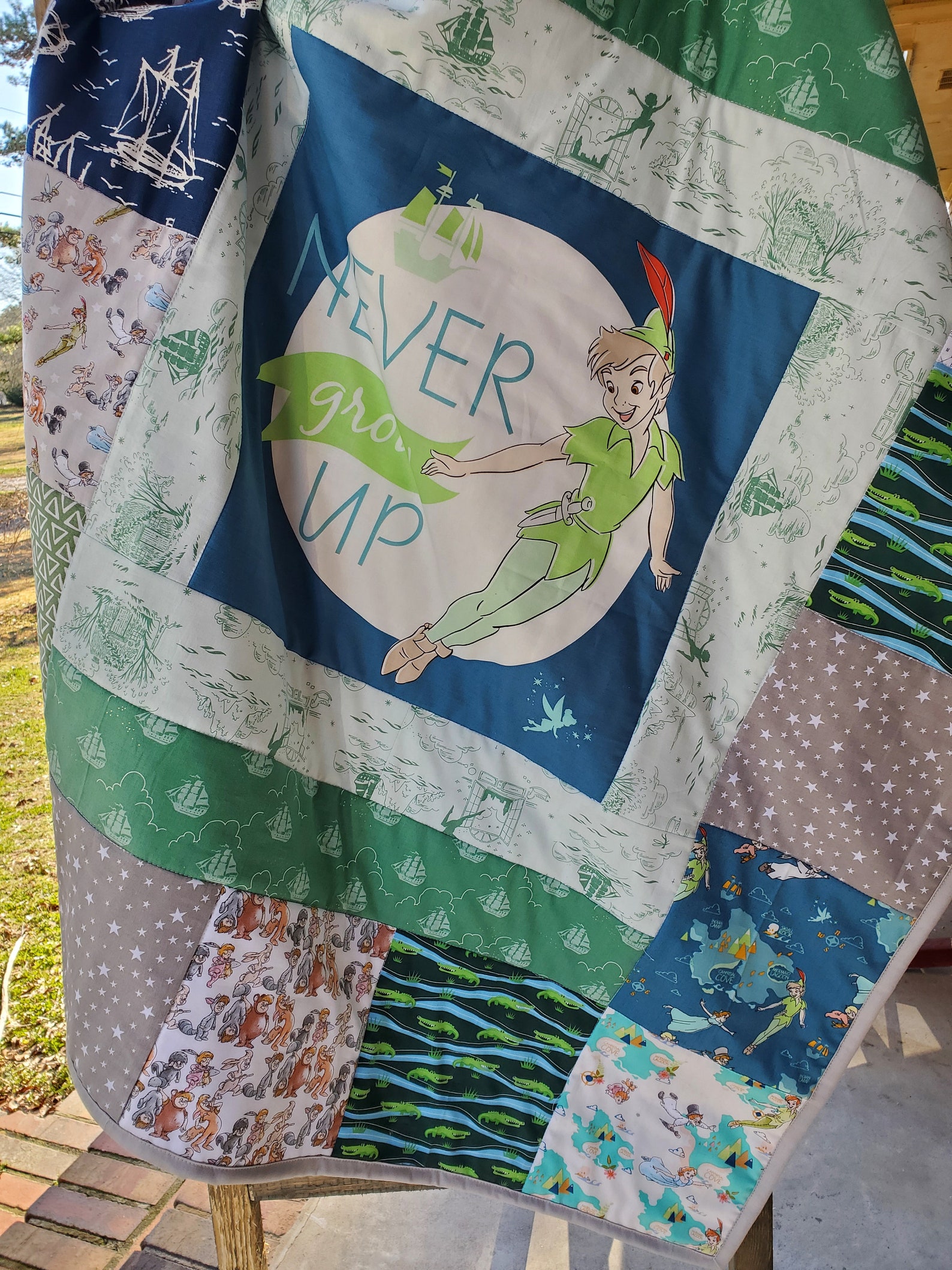 Peter Pan Quilt peter pan blanket Etsy