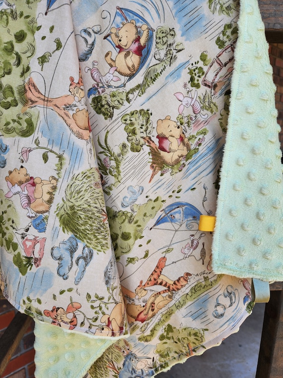 Adorable Handmade Winnie the Pooh Baby Blanket Winnie the Pooh Lovey Blanket Handmade Baby Shower Gift Winnie the Pooh Nursery Decor Etsy Canada
