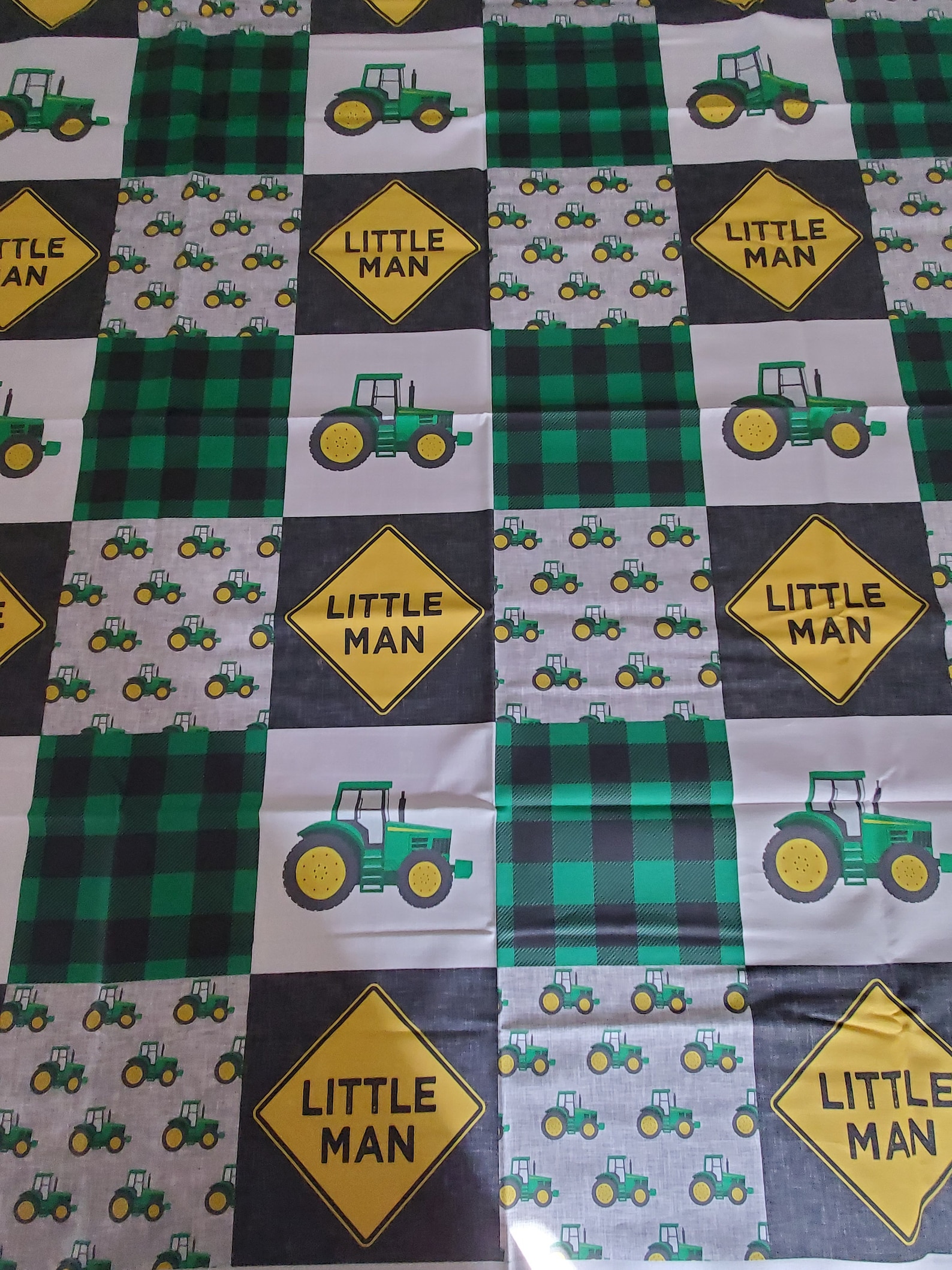 Tractor Baby Blanket Farm Baby Blanket Boy Farm Tractors Etsy