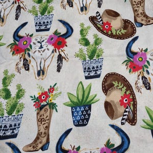 Beautiful Western Handmade Fitted Nursery Sheet - Baby Girl Cowgirl Crib Sheet, Cactus Nursery Decor, Cactus Changing Pad Cover