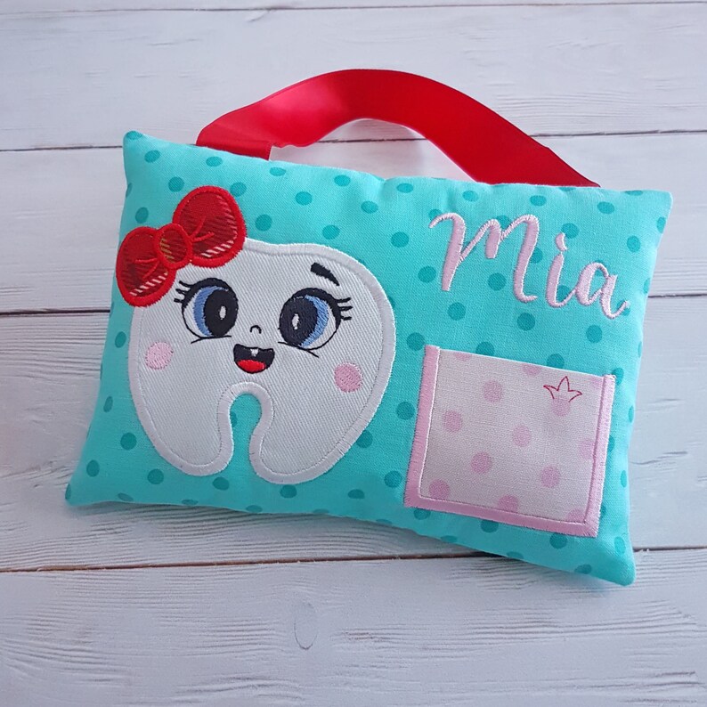 Tooth Fairy Pillow Embroidery Design Tooth Fairy Pillow Embroidery Design