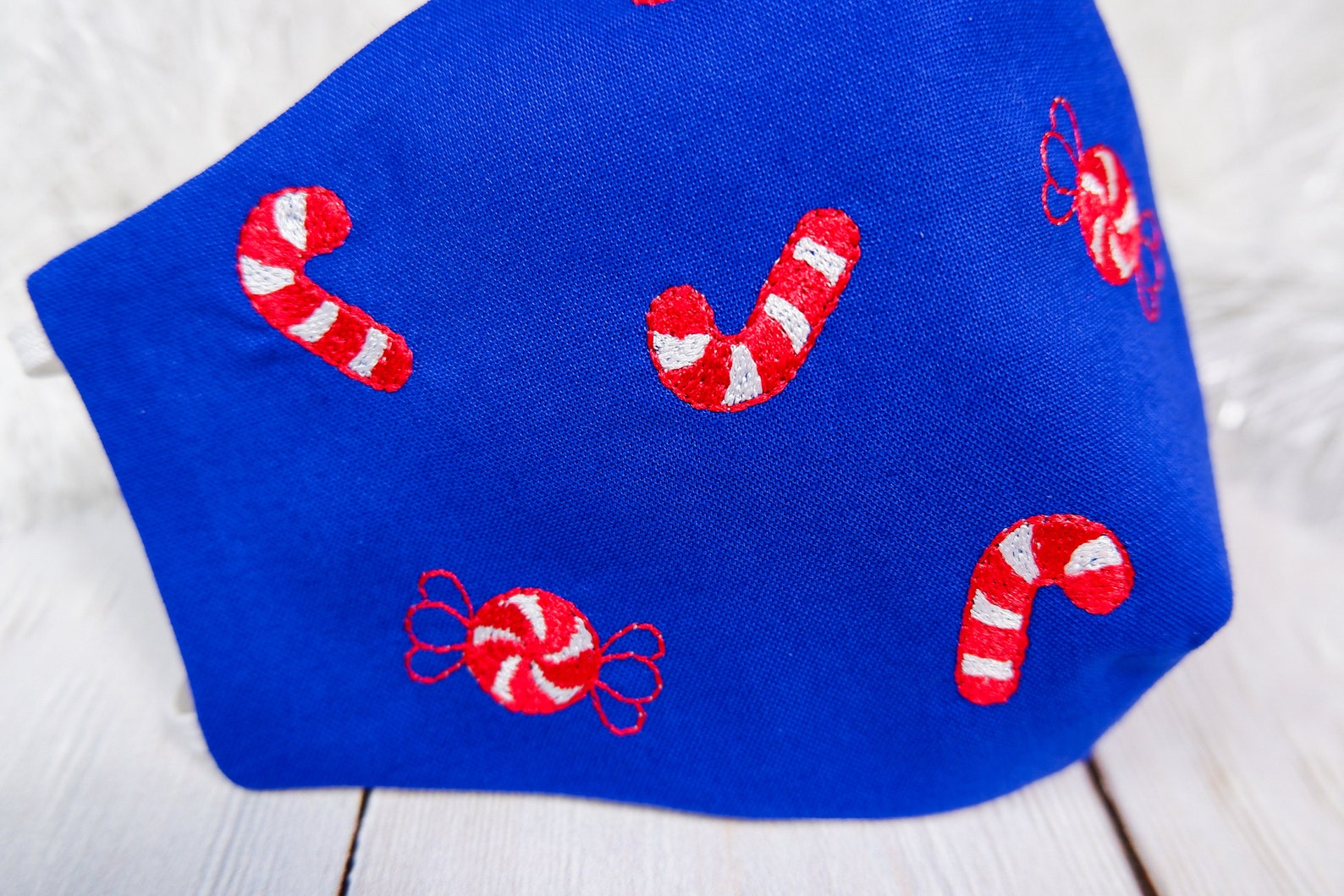 Christmas Face Mask ITH Embroidery Design Christmas Candy Etsy