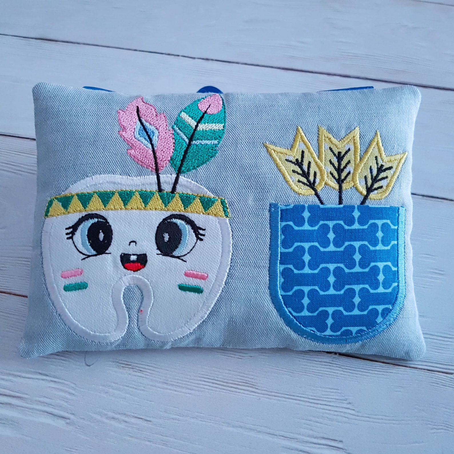 Tooth Fairy Pillow Embroidery Design Tooth Fairy Pillow in Etsy