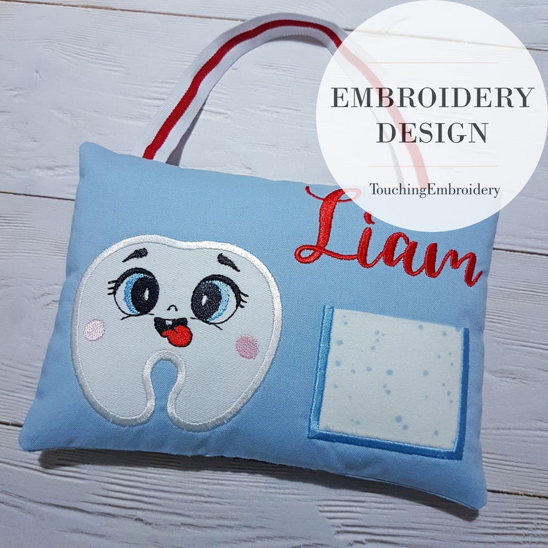 Tooth Fairy Pillow Embroidery Design Tooth Fairy Pillow in Etsy