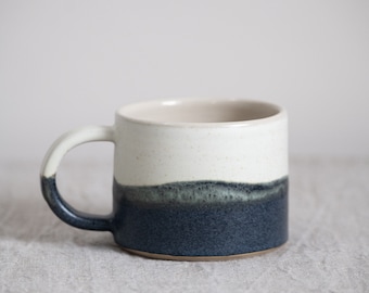 Handmade Mug, Ceramic stoneware mug, coffee, tea, Shoreline coffee mug