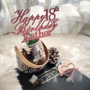 Happy Birthday Cake Toppers - Cake Topper Personalized - Custom Birthday Cake Topper