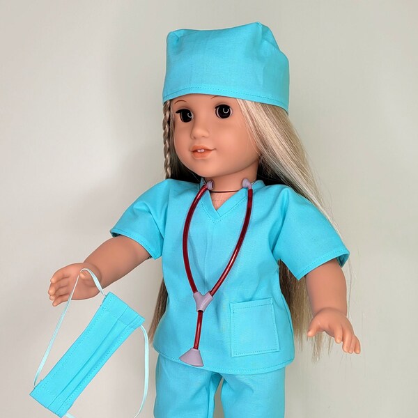 American Girl Doll Doctor Scrubs Etsy