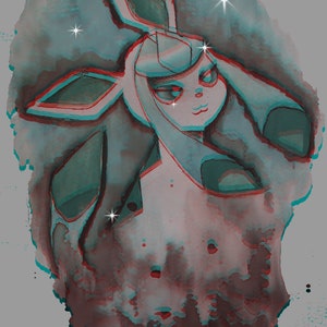 Glaceon art print