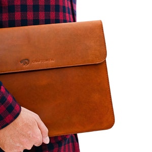 Leather Laptop Sleeve: Macbook Pro/Air 13-inch, Veg Tan Leather