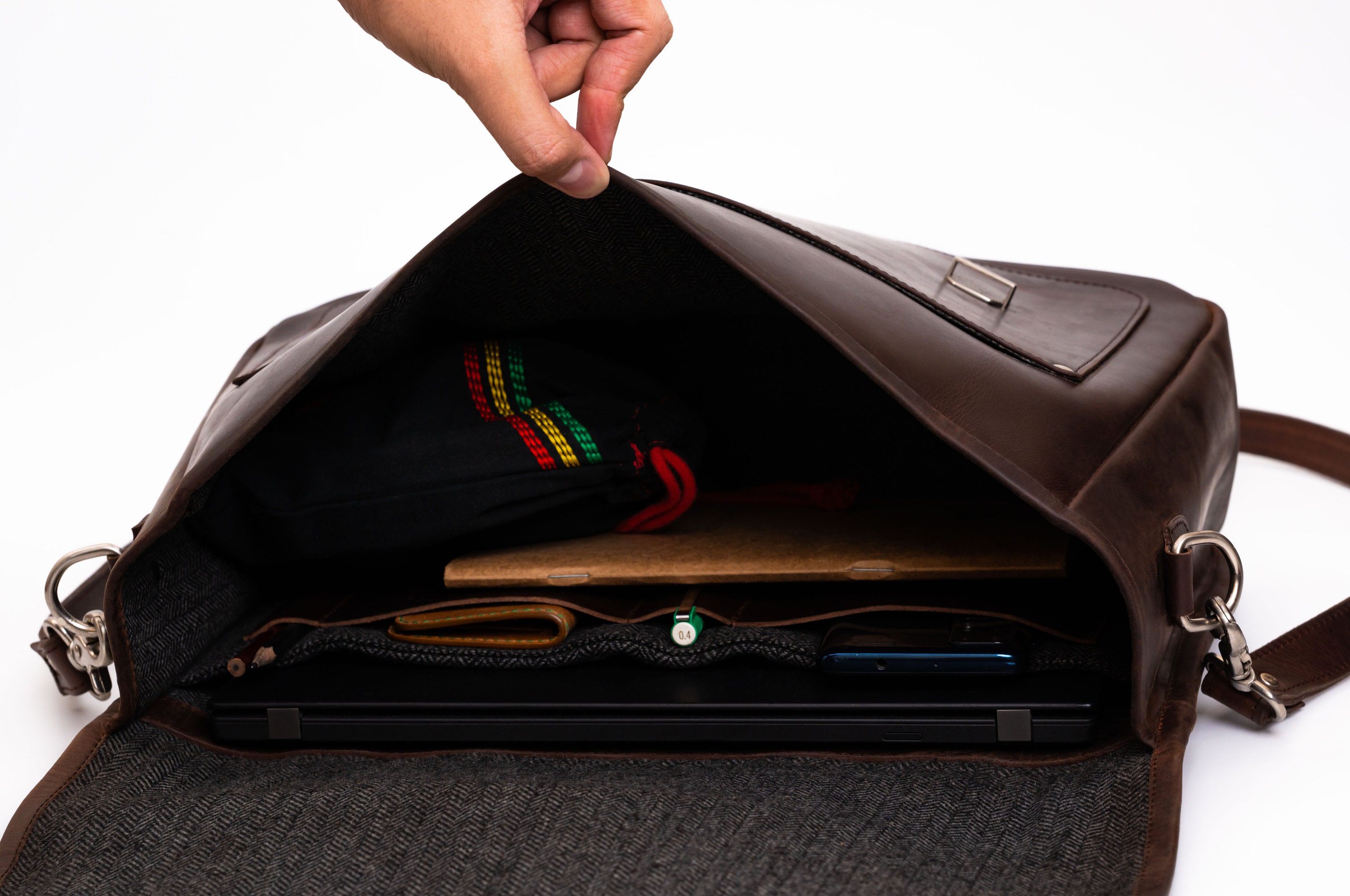 Leather Messenger Bag, Satchel Bag for Men, Leather Laptop Bag