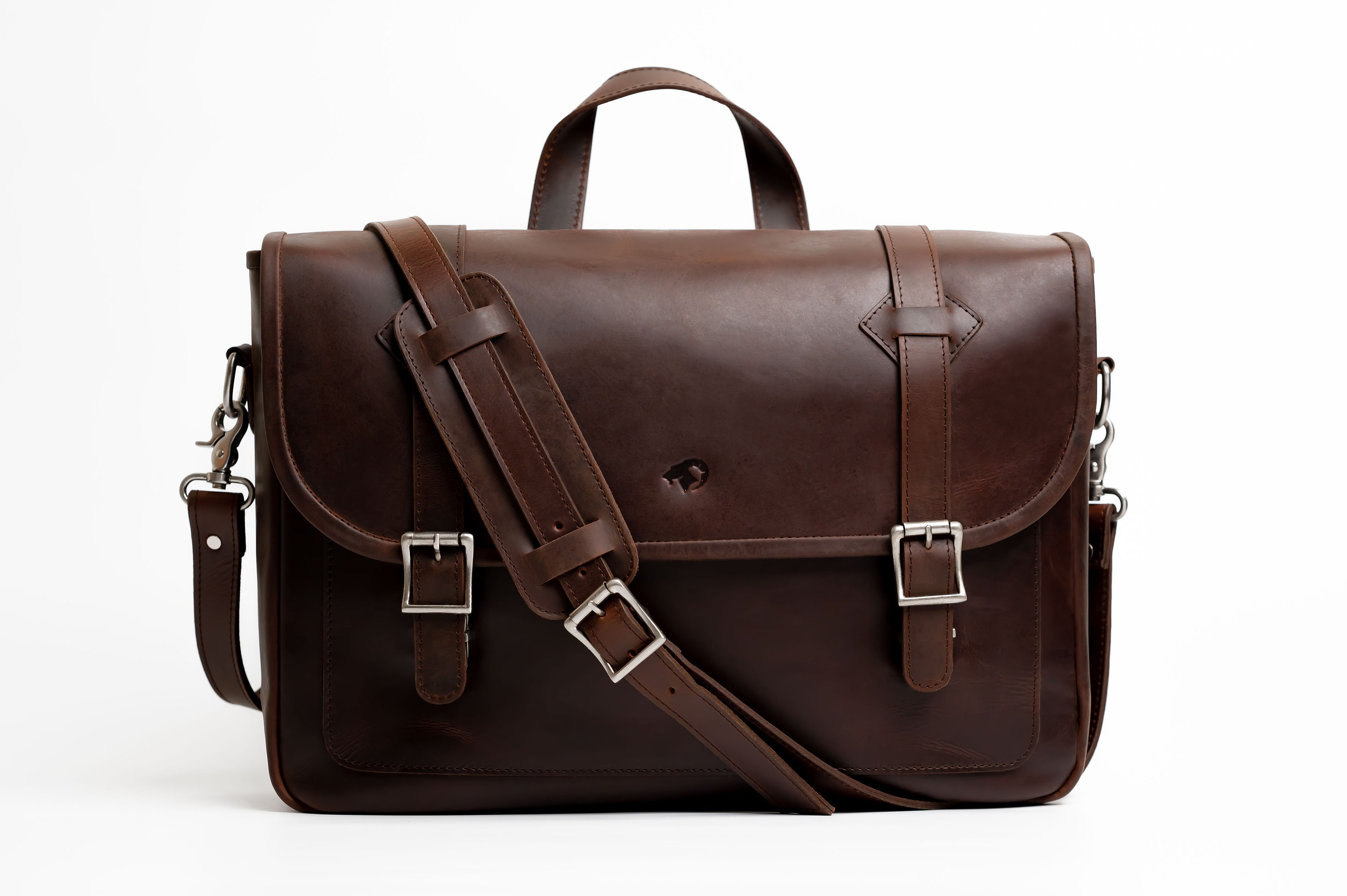 Leather Messenger Bag, Satchel Bag for Men, Leather Laptop Bag