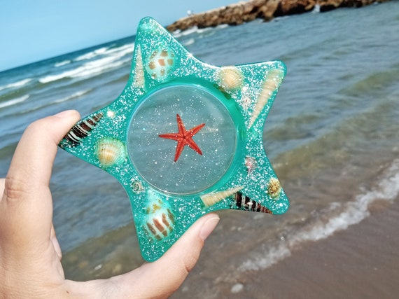Buy Ocean Candle Holder, Resin Starfish, Star Candle Holder