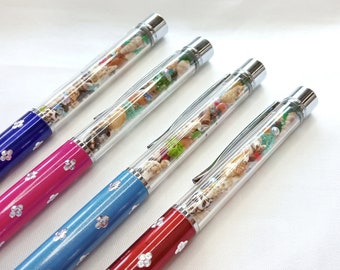 小さな貝殻が付いた海のボールペン、航海用ペン、マーメイド文具
