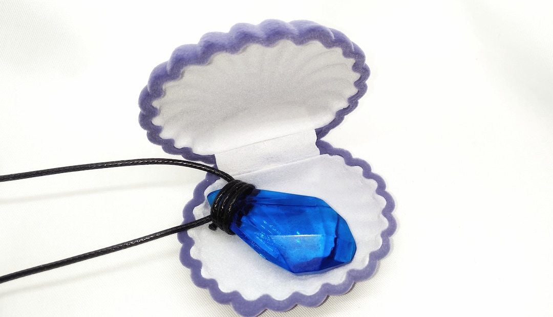 【just LoveR.】23SS★ Aqua Blue Love Necklace Gwen Blue Enamel & Cubic Zirconia Heart Pendant Necklace