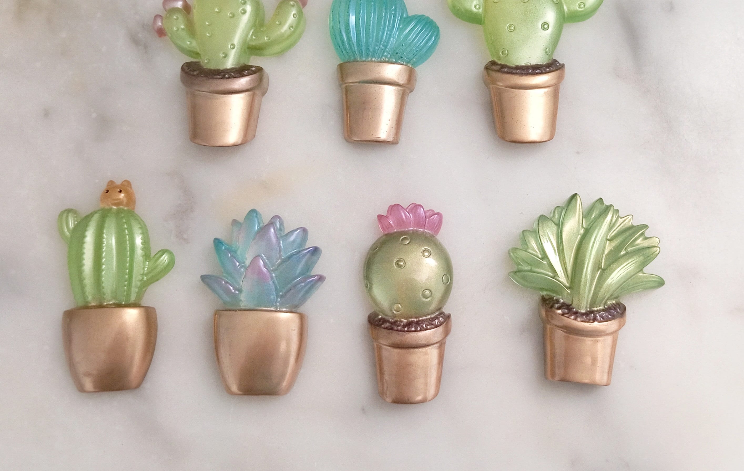 Lot De 8 Mini Aimants Pour Réfrigérateur En Forme De Vase En Céramique