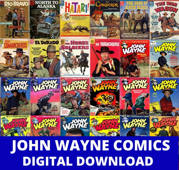 John Wayne 42 Vintage Rare Out Of Print Western Comic Books