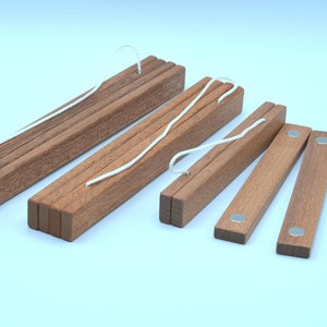 Posterleiste Mahagoni DIN A3 A4 A5 A2 30cm 21cm 15cm 42cm Holz Posterschiene Holzrahmen Bilderleiste Wanddekoration Geschenk Magnethalterung