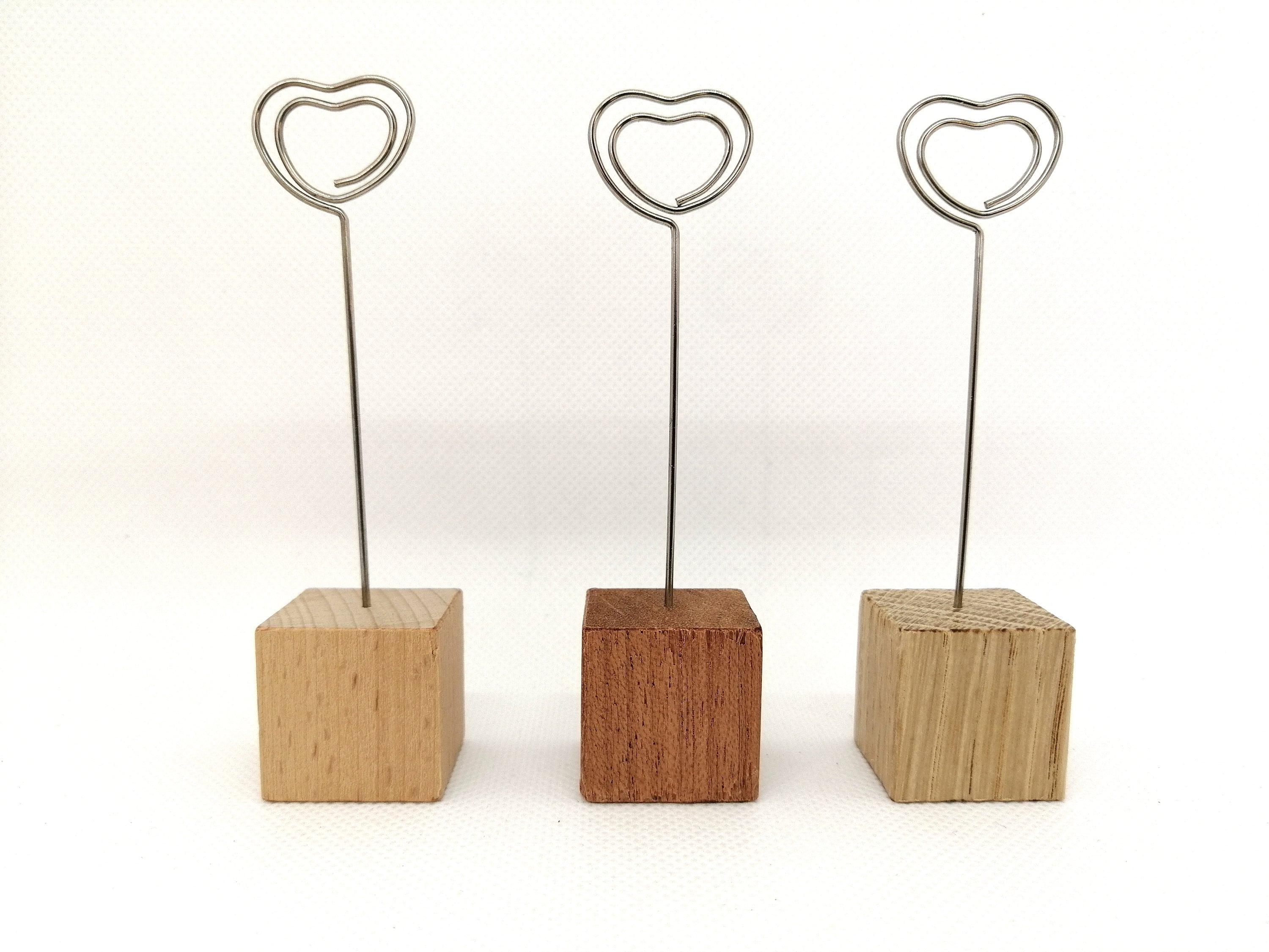 Memo Clip Holder Set of 3 Made of Oak Beech and Mahogany Etsy UK