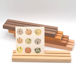 Card holder wooden photo holder 20 cm, oak walnut beech Instax, photo stand, decoration, birthday, Christmas, table decoration, wedding