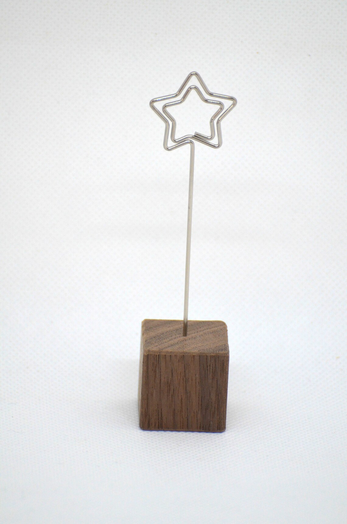 Memo Clip Star Holder hecho de soporte de notas de madera de Etsy