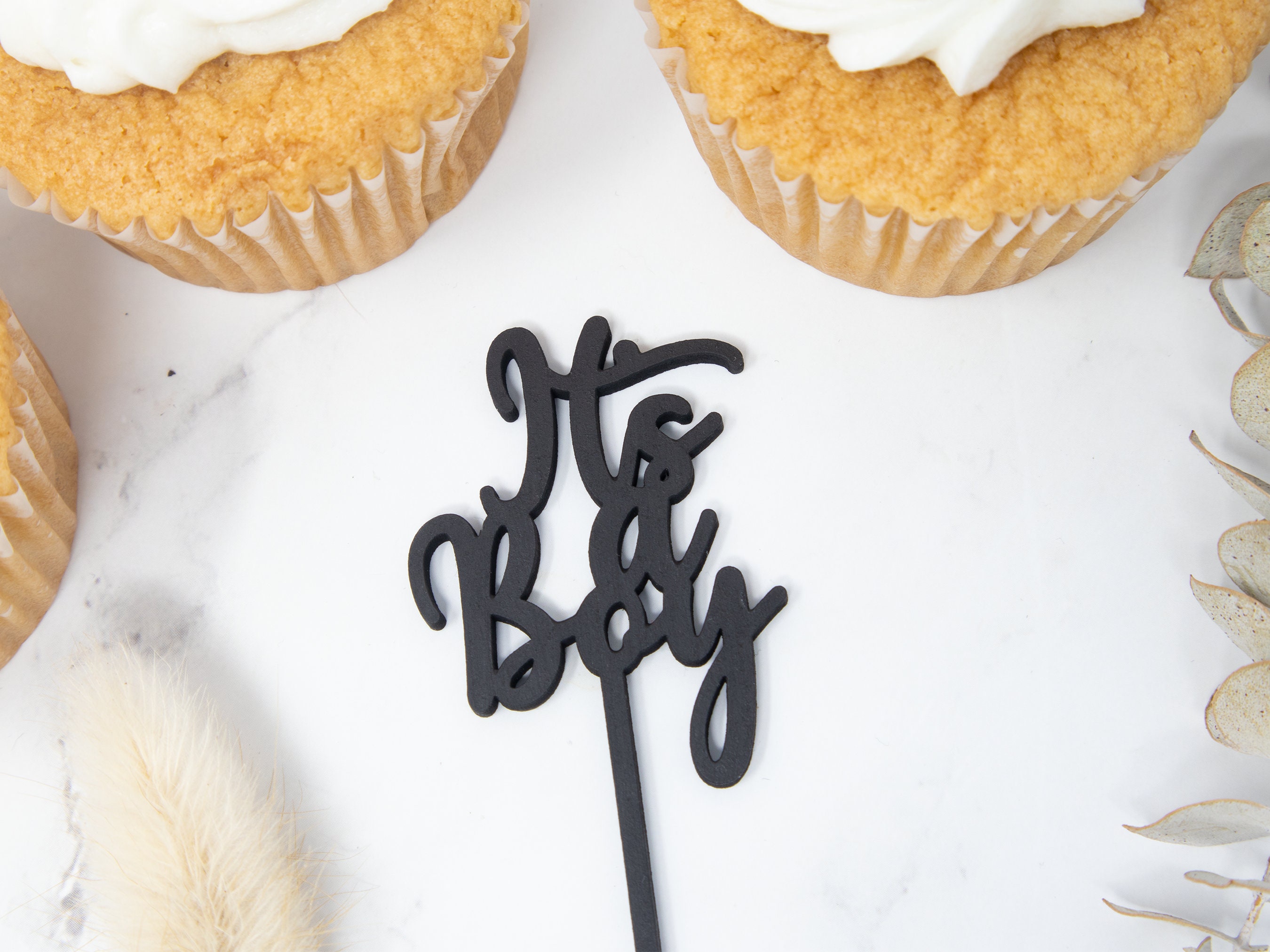 It's a Boy Cupcake Topper for Baby Shower Baby Boy Etsy