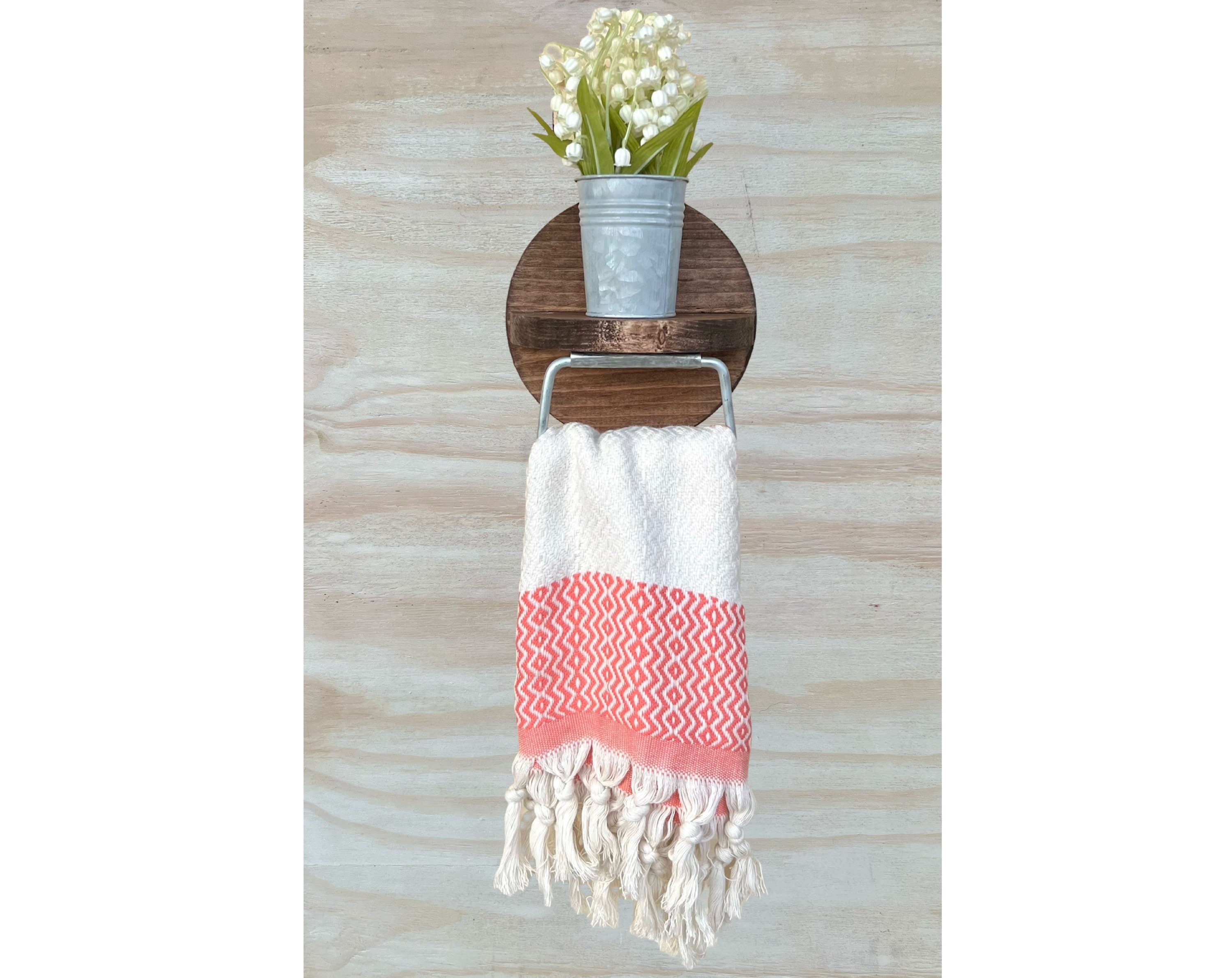 Farmhouse Towel Holder No. 802 Bathroom Shelf Country Wall Etsy