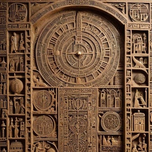Egyptiska hieroglyfer-tavlor