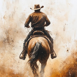 Western Dust & Leather Large Decoupage Tissue Paper (Custom Sizes Available)