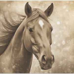 Heartwarming Horse Large Decoupage Tissue Paper 20&quot;x30&quot;