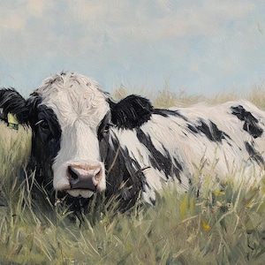 Moooving in the Tall Grass Large Decoupage Tissue Paper 20&quot;x30&quot;
